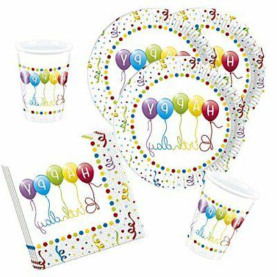 set de vaisselle de fete happy birthday