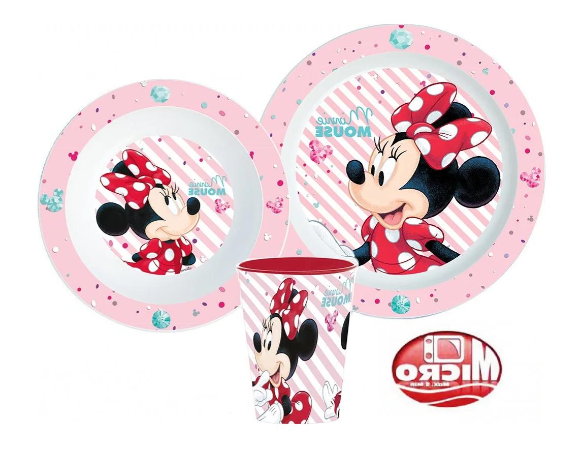 set dejeuner repas minnie disney assiette bol