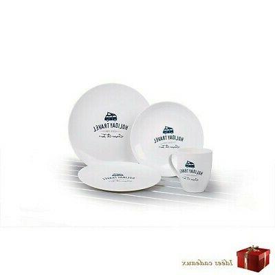 set vaisselle camper tour en pla pour