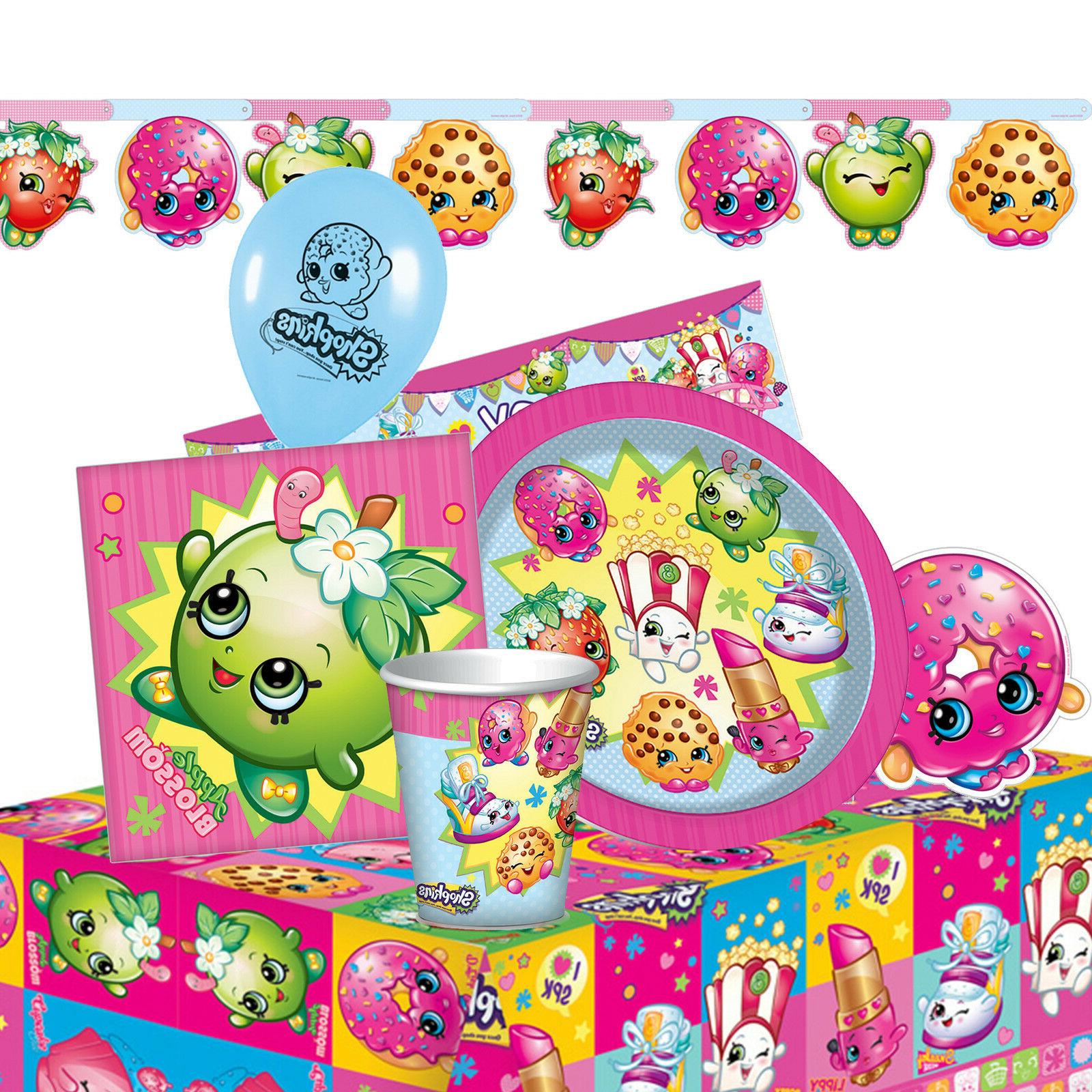 shopkins anniversaire fete gamme vaisselle ballons