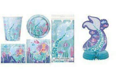 sirene sous la mer anniversaire filles gamme