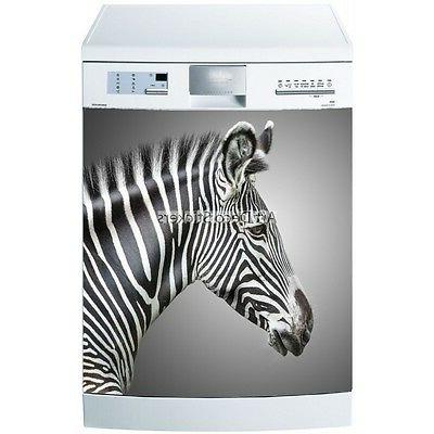 stickers lave vaisselle ou magnet zebre 5529