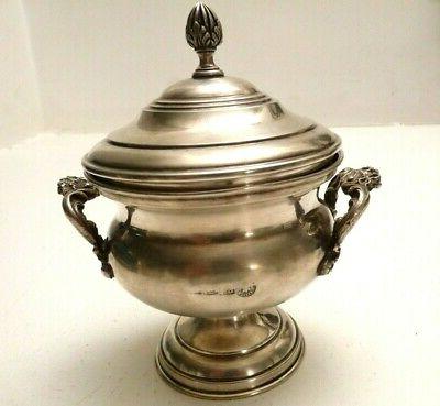 sucrier en argent 800 antique vintage ans