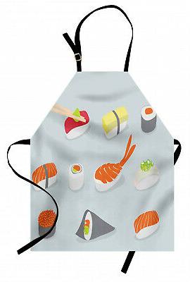 sushi tablier vaisselle sea food