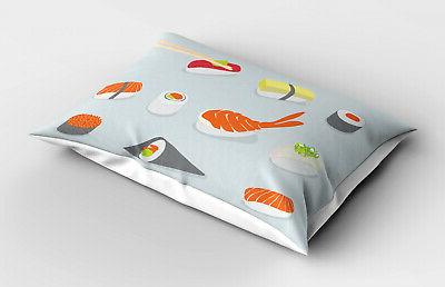 sushi taie d oreiller vaisselle sea food