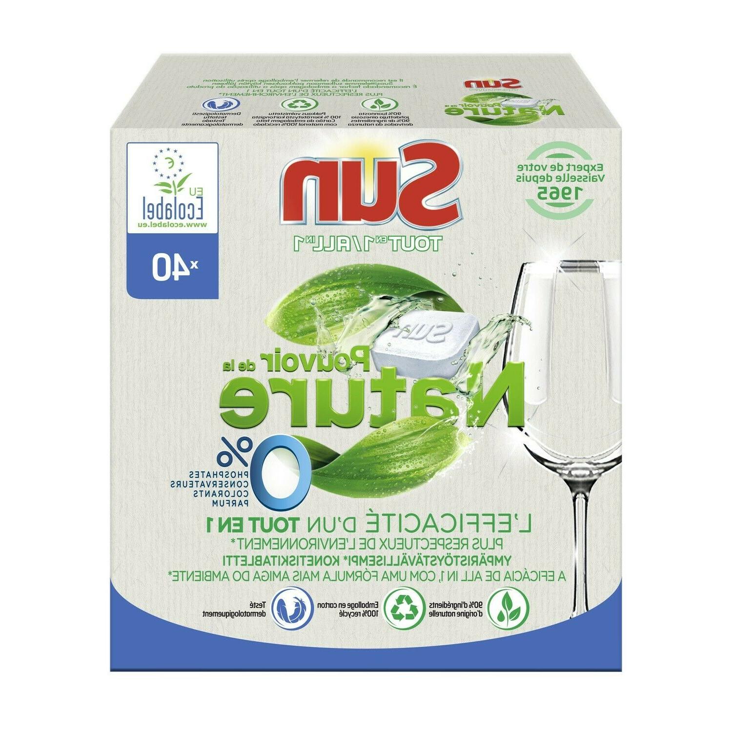 tablette lave vaisselle tout en 1 sun