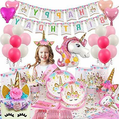 tacobear 219pcs licorne anniversaire decoration licorne vais