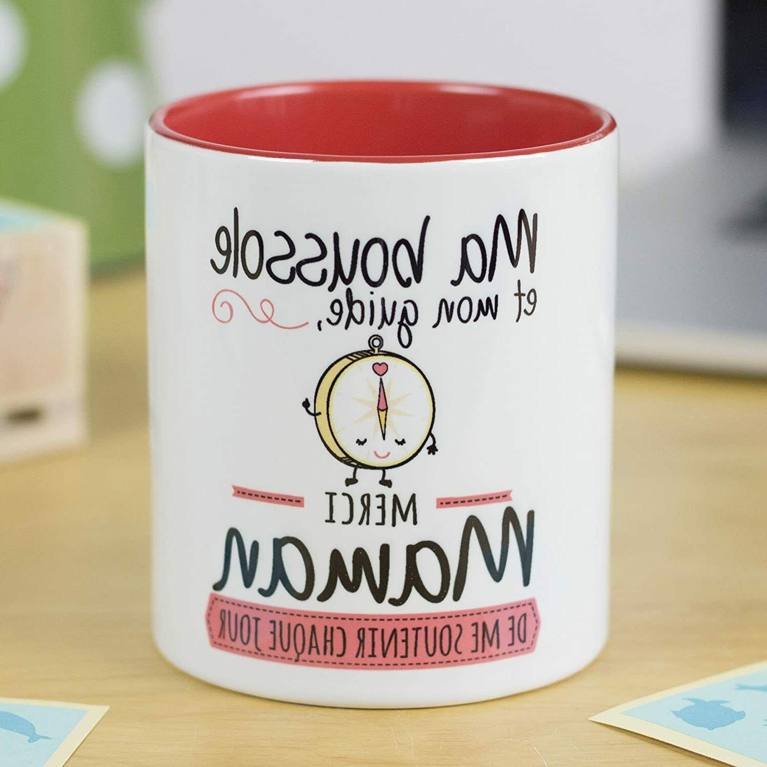 tasse avec message dessin amusant pour maman