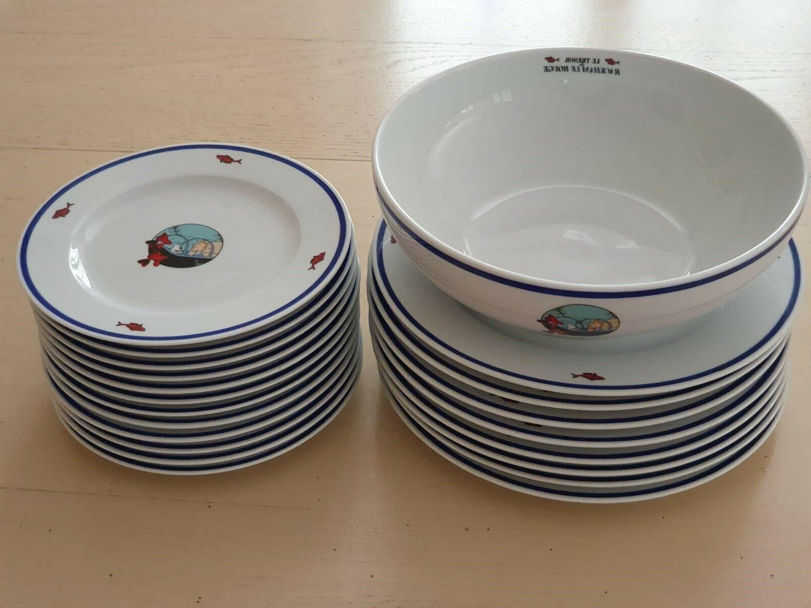 tintin service de vaisselle le tresor de