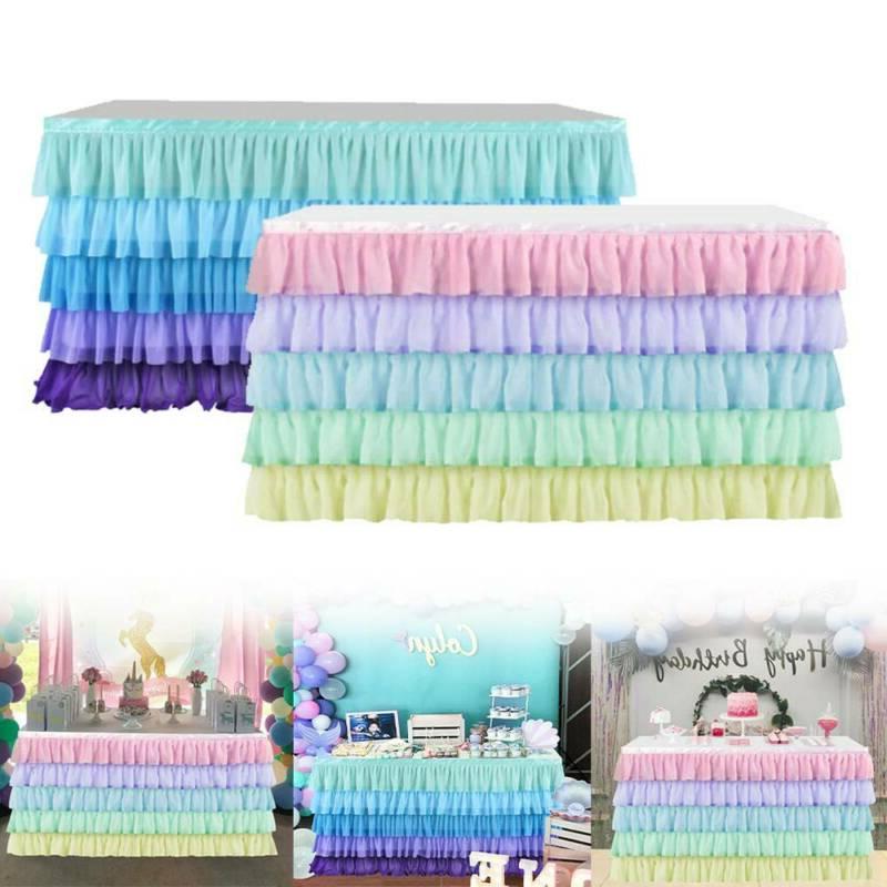 tulle table jupe vaisselle couverture mariage anniversaire