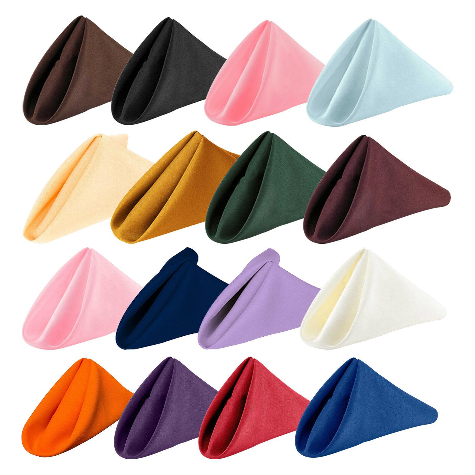 uni polyester souple serviette serviettes mariage fete