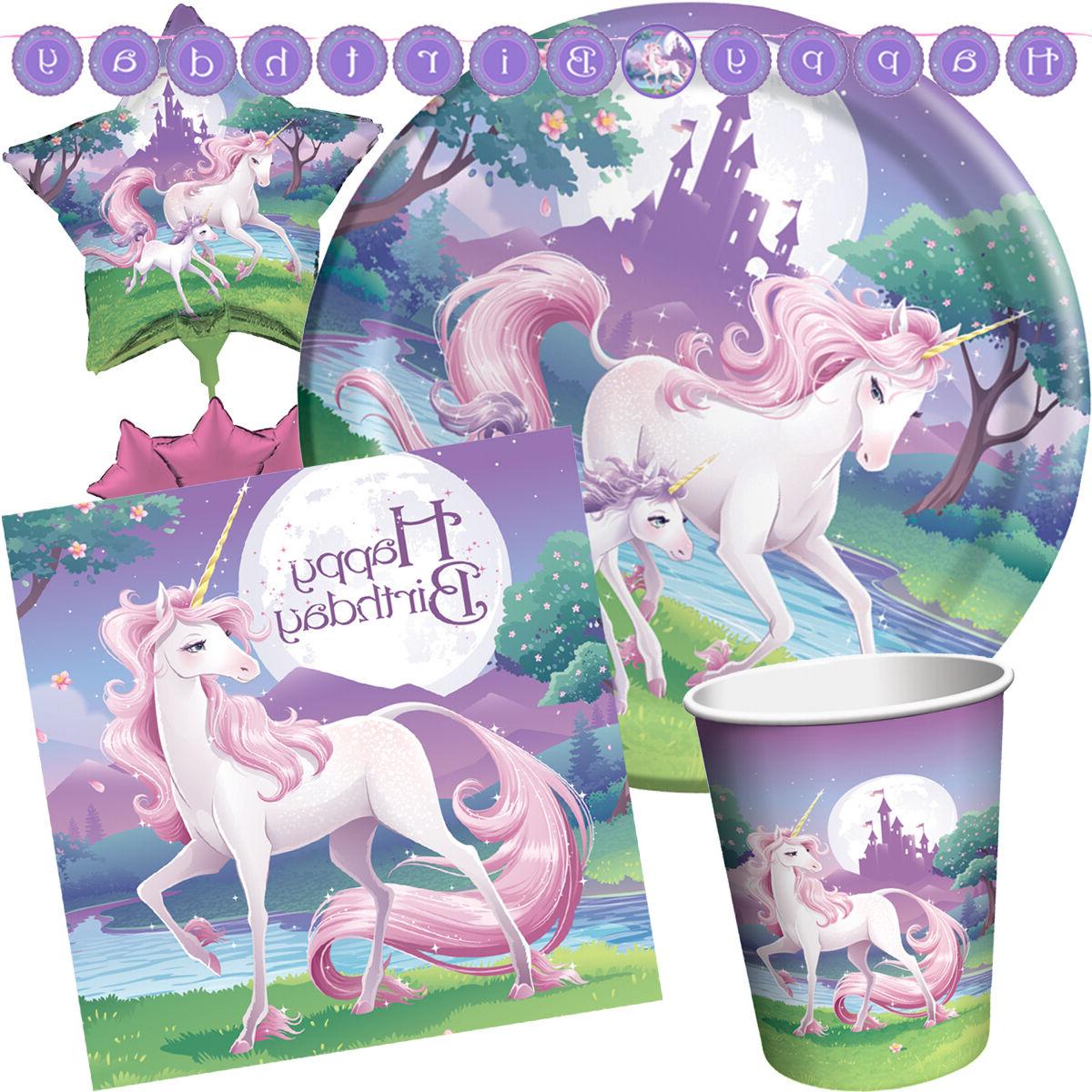 unicorn fantasy anniversaire fete fille gamme vaisselle