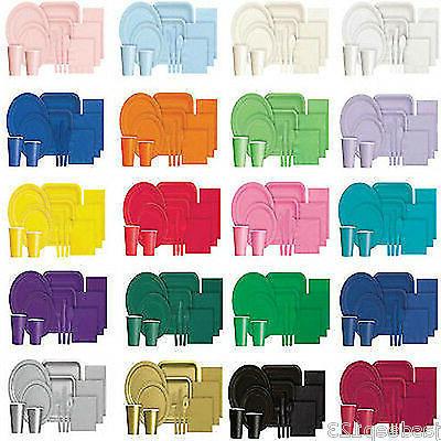 vaisselle assiettes en papier serviette plastique nappes