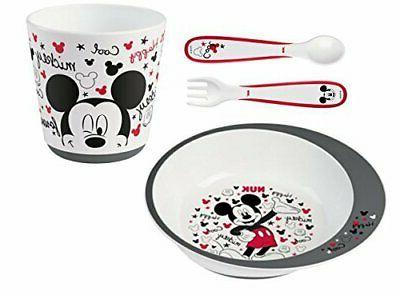 vaisselle bebe disney mickey bol fourchette cuillere