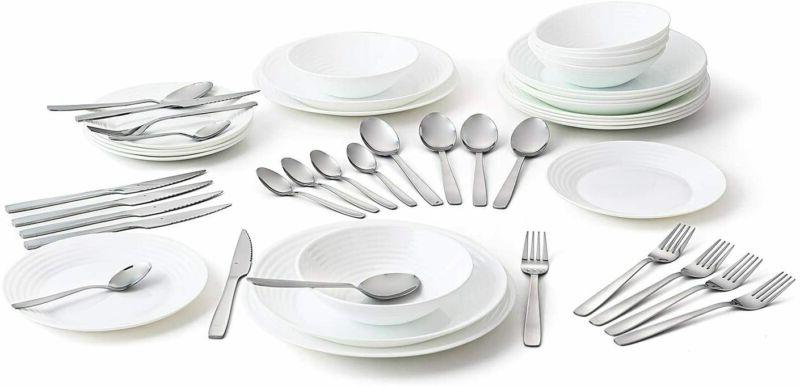 vaisselle blanche complete pour 6 personnes 24