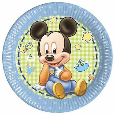 vaisselle de papier disney baby sitting mickey