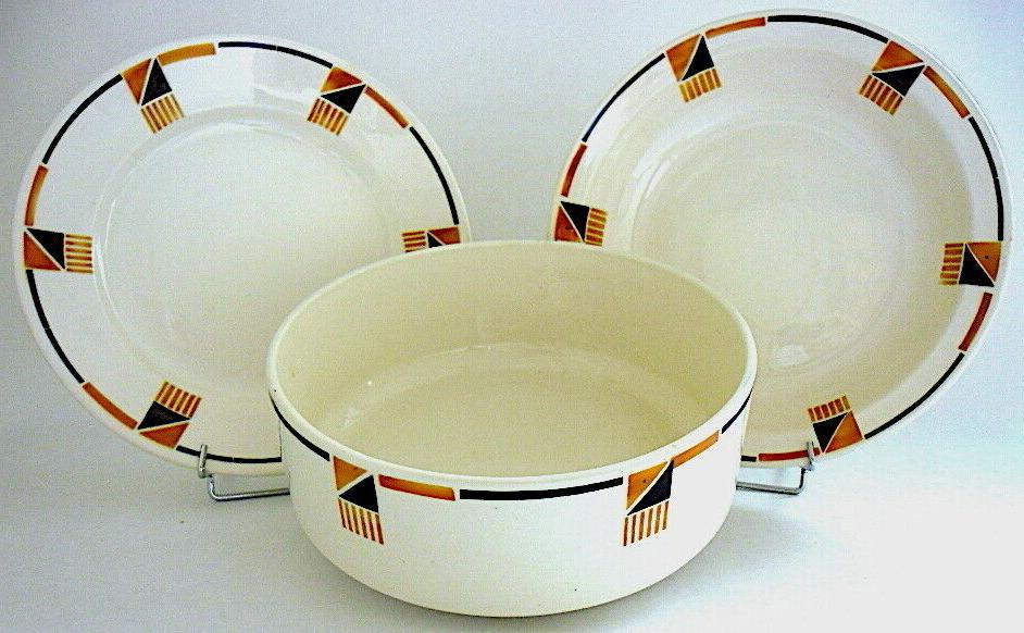 vaisselle de service x 3 en faience