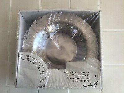 vaisselle jetable 16 assiettes a soupe plastique