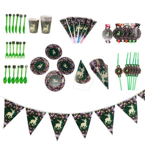 vaisselle jetables tasse plaques fourchettes corne sifflet
