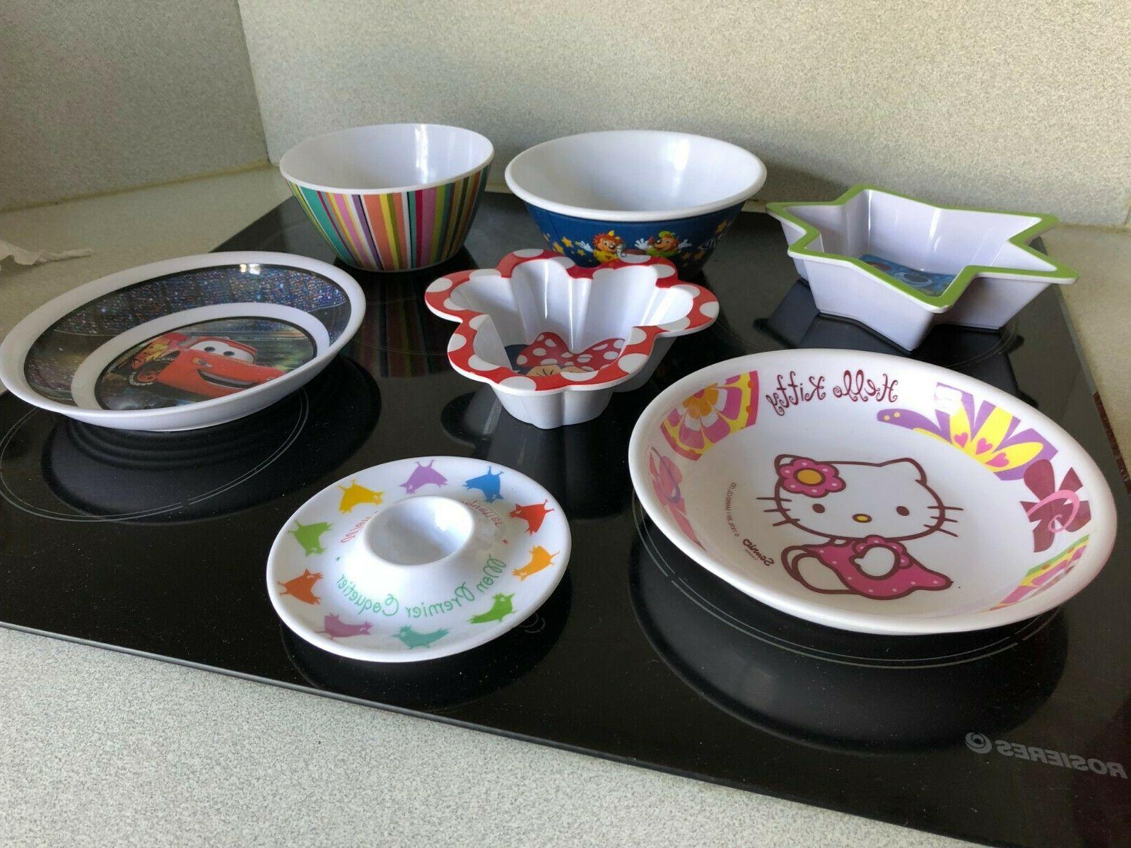 vaisselle pour bebe 7 pieces assiette coquetier
