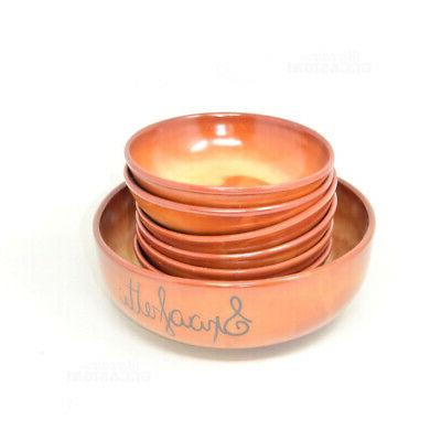 vaisselle pour spaghetti marrons 6 1 piece