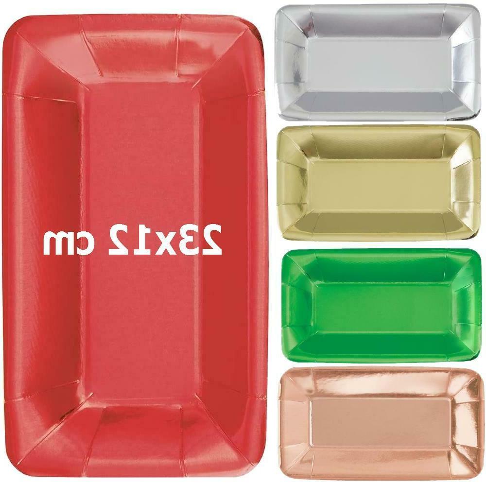 vaisselle rectangulaires pour fetes serie chic 23x12