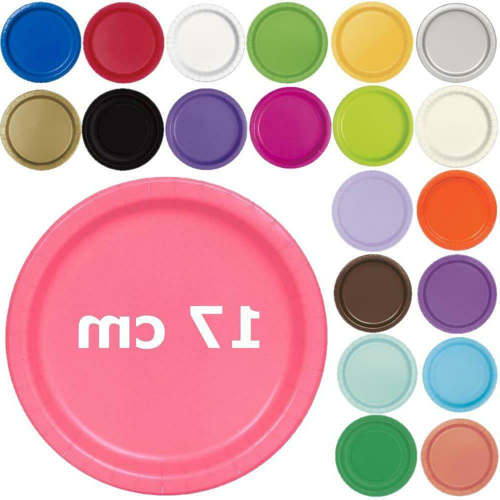 vaisselle rond en papier 17 cm plat