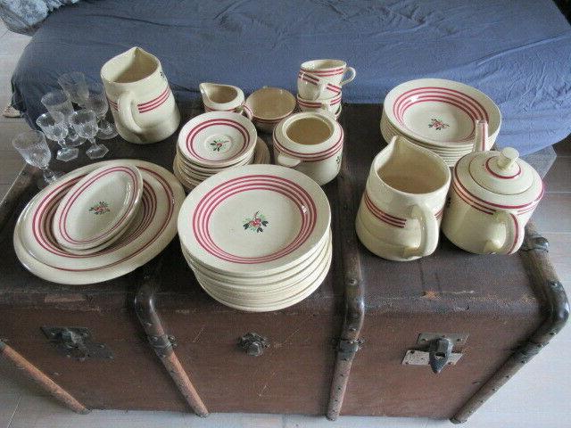 vaisselle service de table ancien vintage gien