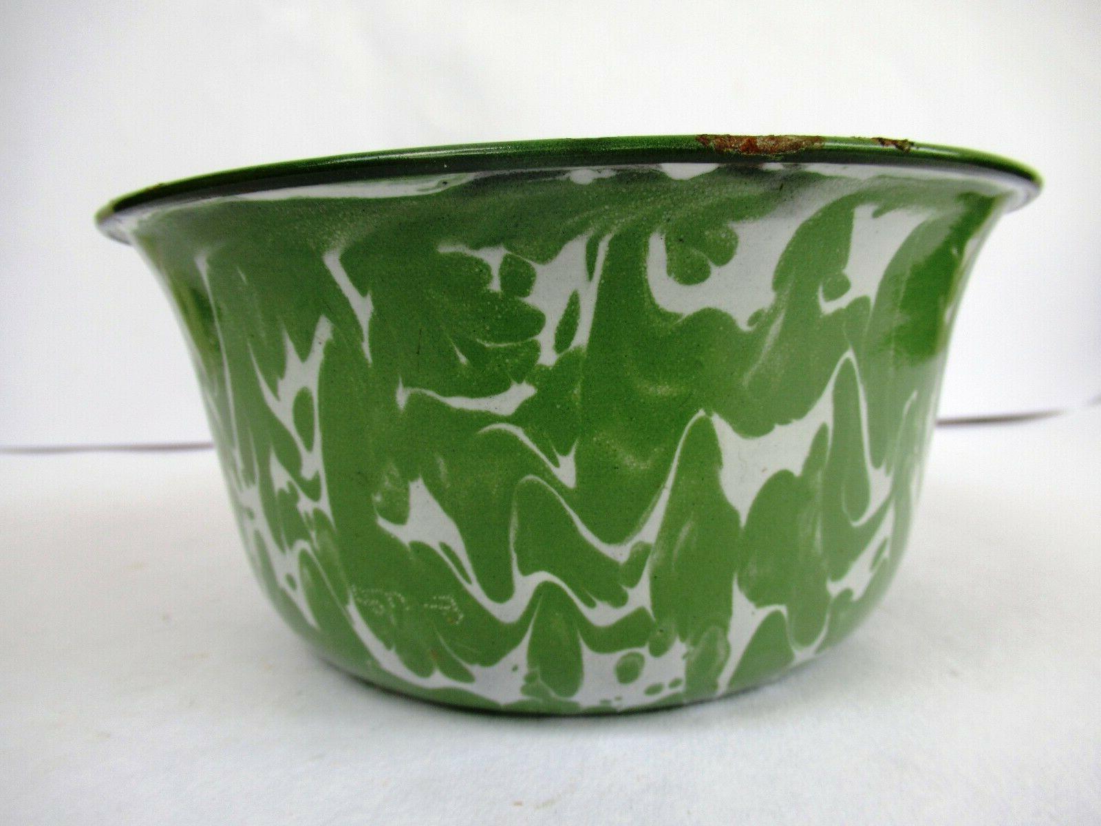 vintage en marbre vaisselle emaillee bol pot
