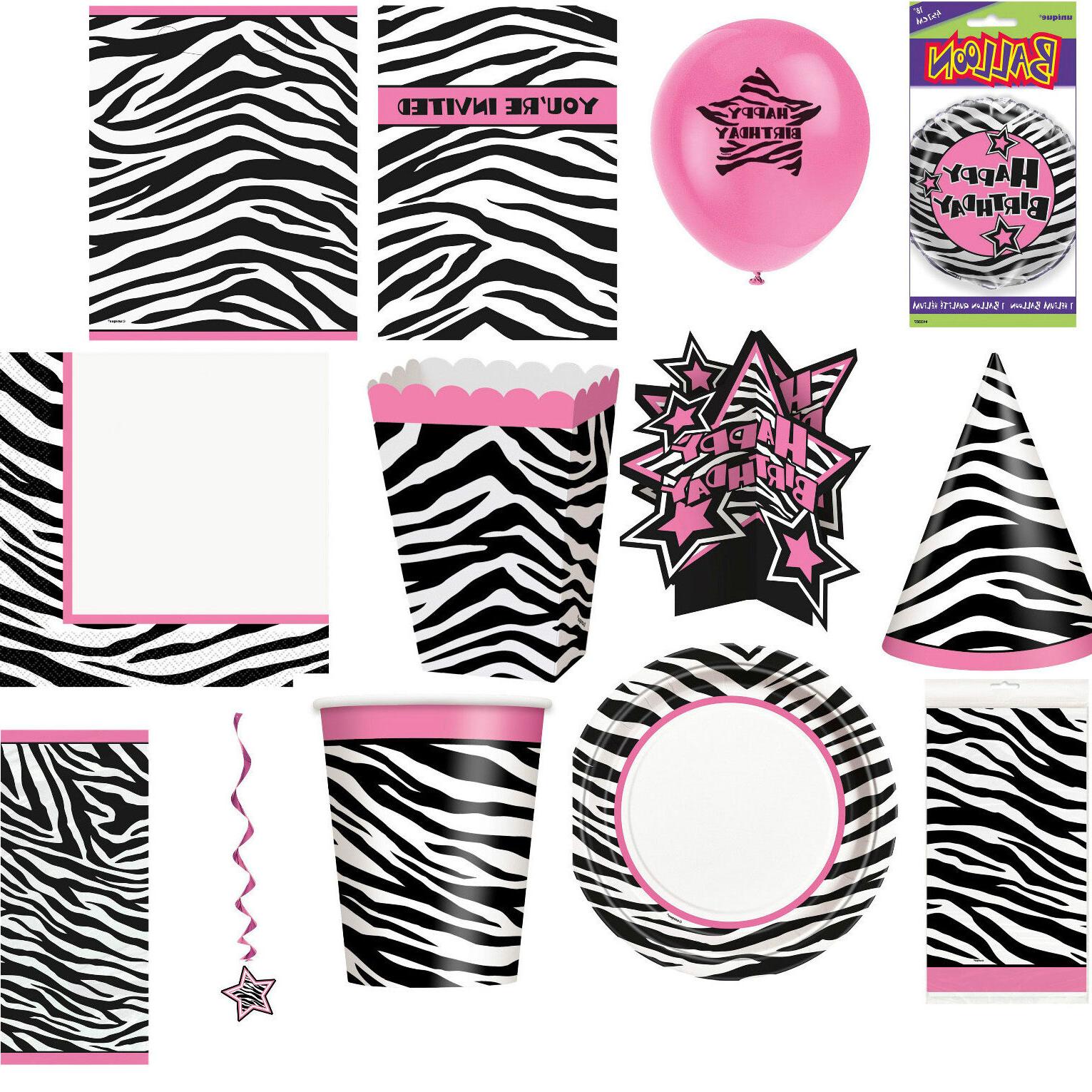 zebre fournitures de fete d anniversaire vaisselle