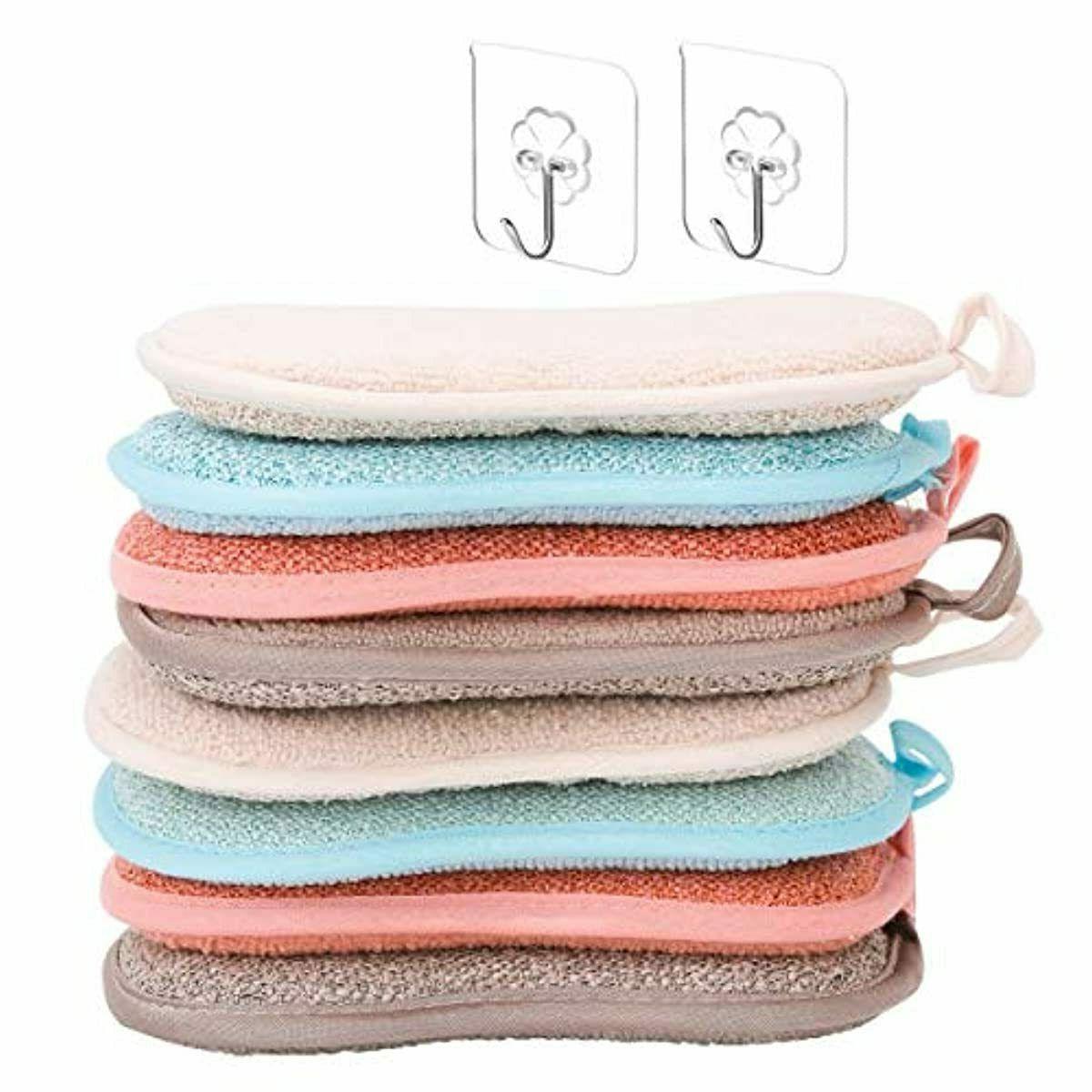 zitfri 8 pcs eponge vaisselle lavable reutilisable