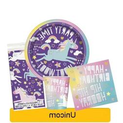 Licorne Anniversaire F&ecirc;te Gamme Vaisselle, Bandeaux, Ballon