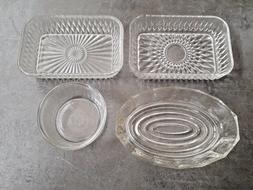 Lot de 4 Ramequins DURALEX en verre transparent Vintage