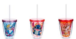 Disney Magasin Acrylique Verre Couleur Changer Paille Neuf 2