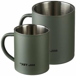 Mil-Tec Tasse Inox &agrave; Double Paroi 300/450 ML Gobelet / Timb