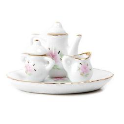 &agrave; Th&eacute; Plat Coupe Plaque Floral Meuble Maison De Poup&eacute;e