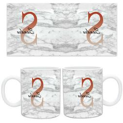 Nom Personnalis&eacute; / Initiales Marbre Imprim&eacute; Haute Qualit&eacute;