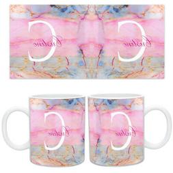 Nom Personnalis&eacute; / Initiales Marbre Imprim&eacute; Haute Qualit&eacute;