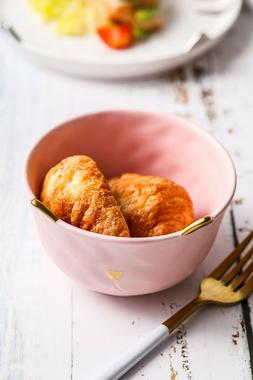 Petite tasse chaton peint &agrave; la main or/argent incrust&eacute; cou