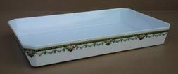 plat rectangulaire gratin melamine vintage vaisselle camping