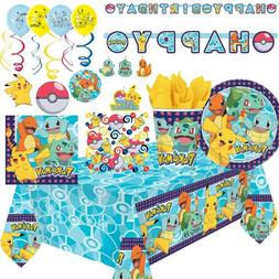 Pokemon Pikachu F&ecirc;te Vaisselle, D&eacute;corations Et Ballons