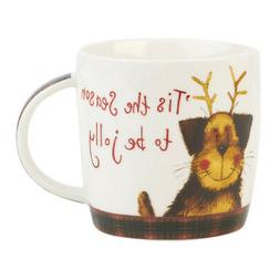 Reines Par Churchill Alex Clark Chien En Bois No&euml;l Tasse en