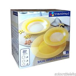 18 Pi&egrave;ces Set Pour 6 Gens De Luminarc Happy
