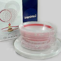 18 Pi&egrave;ces Set X 6 Gens Luminarc Celie Transparent D&eacute;co Rou
