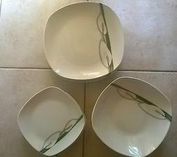 Design Carre' 12 Assiettes, 4 Plates, 4 Creuses, 4 Desserts