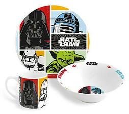 Enfant 3 Pi&egrave;ces En C&eacute;ramique Star Wars - Orange - Gr&egrave;s Se