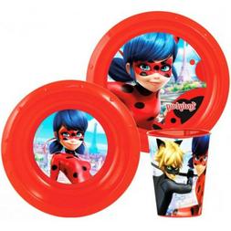 Plastique Assiettes Verres Miraculous Ladybug