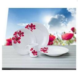 Rond M&eacute;lamine Motif Fleurs 2 Personnes