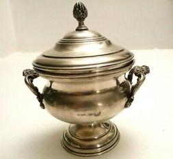 Sucrier en Argent 800 Antique Vintage Ans '40 Florence Itali