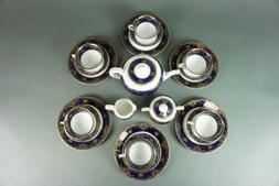 Rosenthal Th&eacute; Service Classic Rose Geheimrat Kobald Or 6 Pe